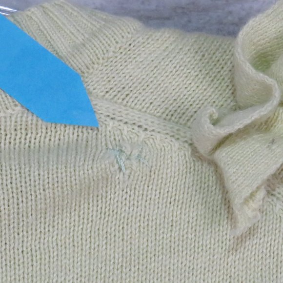 Van Heusen* Women's Long Sleeve Button Down Ribbed Collarless Ballet Neck~ Small - Picture 11 of 13